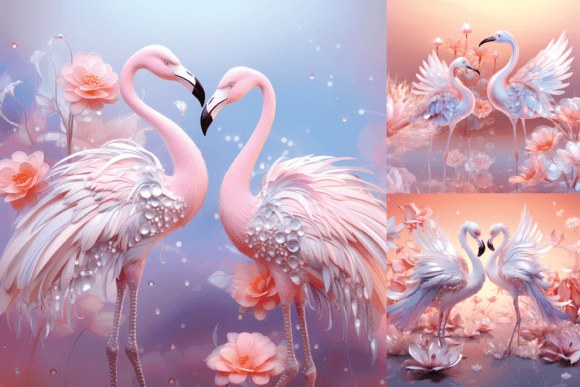Download Pastel Pink Flamingos Printable Images - Printable Collection