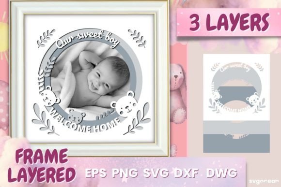 Download Layered Photo Frame Printable Svg - Printable Collection