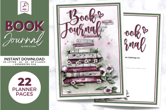 Download Book Journal - Printable - Printable Collection