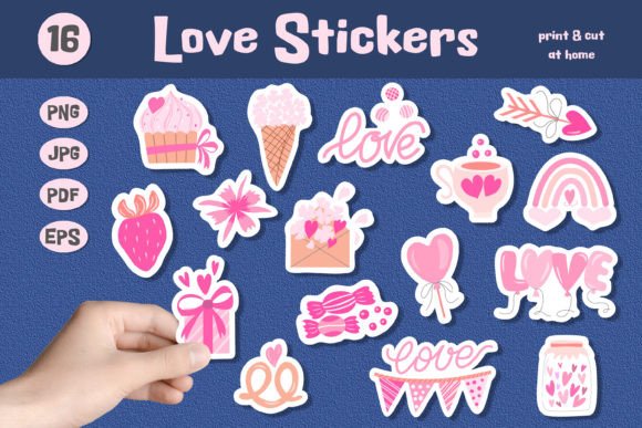 Download Love Stickers. Printable Stickers - Printable Collection