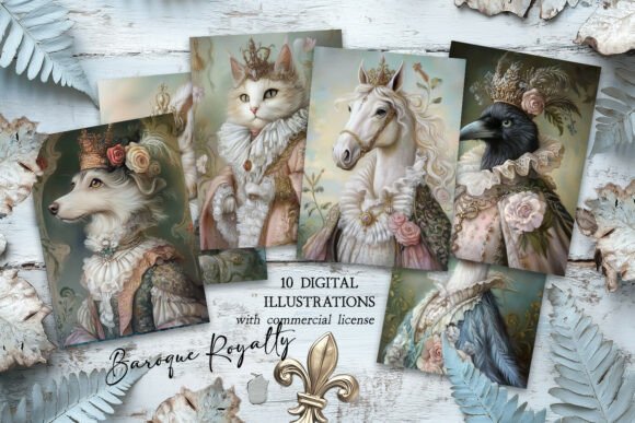 Download Baroque Royalty Animal Portrait Images - Images Collection