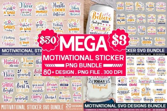 Download Motivational Sticker Svg Bundle ,Funny - Motivational sticker Collection