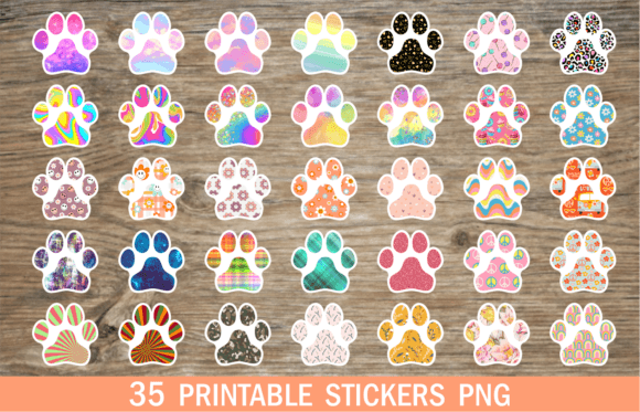 Download Paw Stickers Png Dog Stickers Printable - Printable Collection