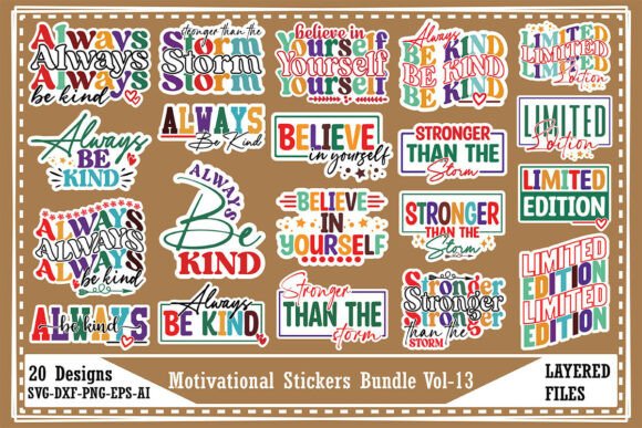 Download Motivational Stickers Bundle Vol-13 - Motivational sticker Collection